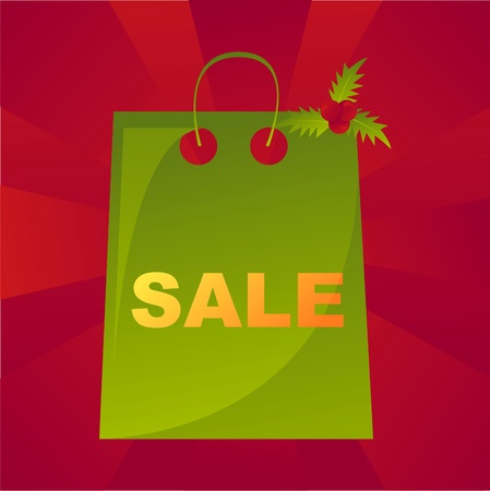 colorful christmas sale bag backgroundのイラスト素材