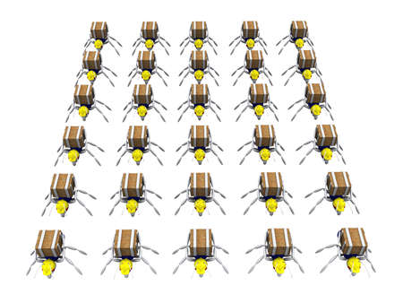 Lots Of Ant Workersの写真素材