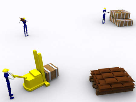 3d Workersの写真素材