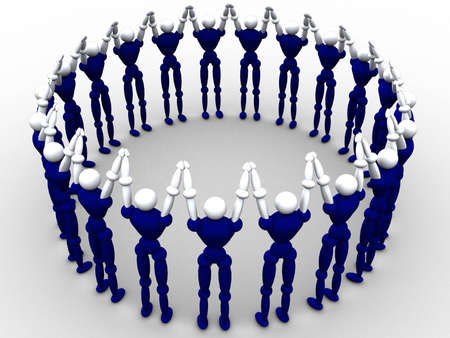 Circle Of Peopleの写真素材
