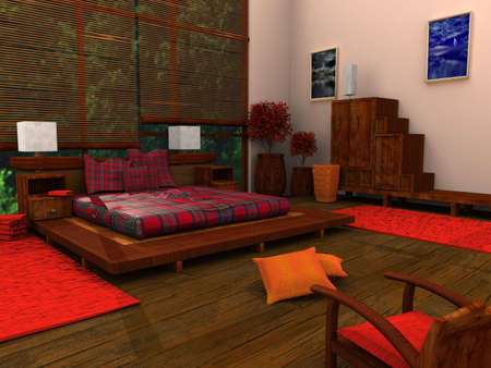 Ethnic Bedroomの写真素材