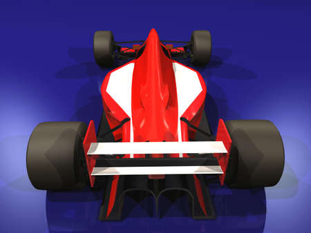 F1 red racing car vol 3の写真素材