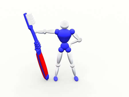 Tooth brush character vol 4の写真素材
