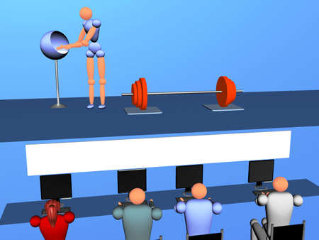 weight lifting v1の写真素材