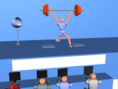 weight lifting v5の写真素材