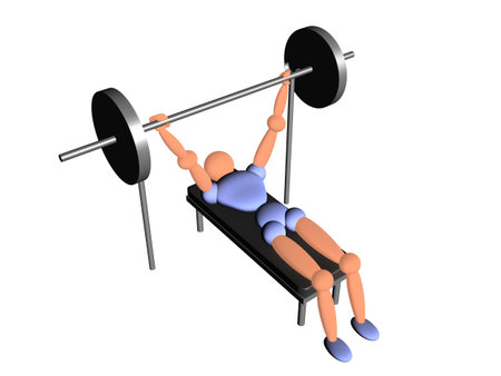 weight lifting v8の写真素材