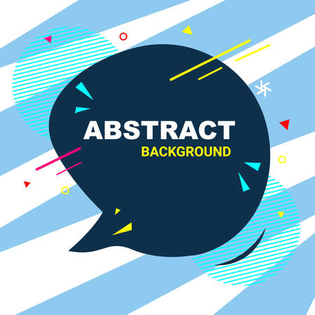 Abstract vector blue background with chat iconのイラスト素材