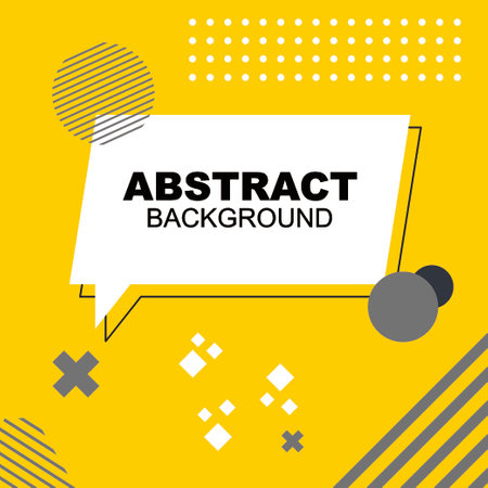Abstract background vector in yellow color with dots and stripsのイラスト素材