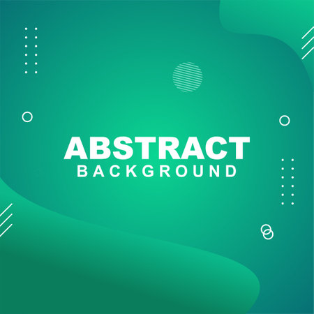 Abstract background vector in green and white gradient color with dots and strips for a business background or banners or posters or social media templateのイラスト素材