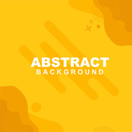 Illustration vector of abstract background in orange and yellow color. Good to use for banner, social media template, poster and flyer template, etcのイラスト素材