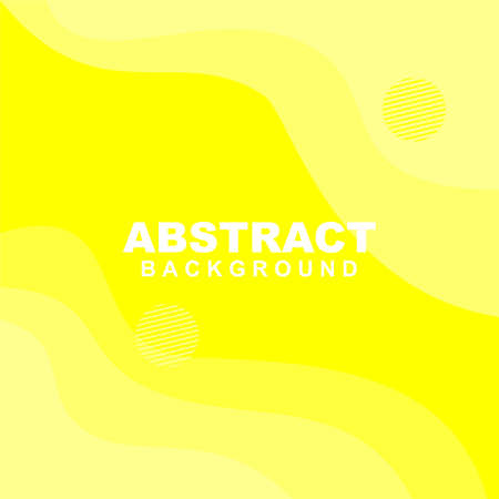 Illustration vector of abstract background in yellow color. Good to use for banner, social media template, poster and flyer template, etcのイラスト素材