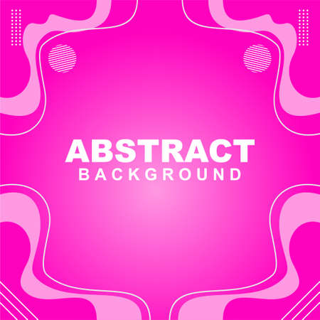 Illustration vector of abstract background in pink color. Good to use for banner, social media template, poster and flyer template, etcのイラスト素材
