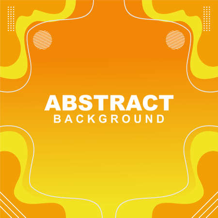 Illustration vector of abstract background in orange color. Good to use for banner, social media template, poster and flyer template, etcのイラスト素材