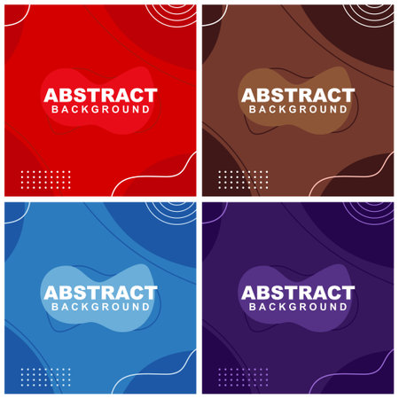 Illustration set vector of abstract background in blue, grey, pink, and brown color. Good to use for banner, social media template, poster and flyer template, etcのイラスト素材