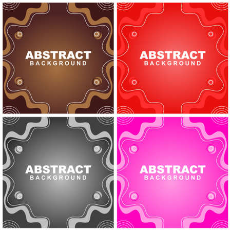 Illustration set vector of abstract background in blue, grey, pink, and brown color. Good to use for banner, social media template, poster and flyer template, etcのイラスト素材