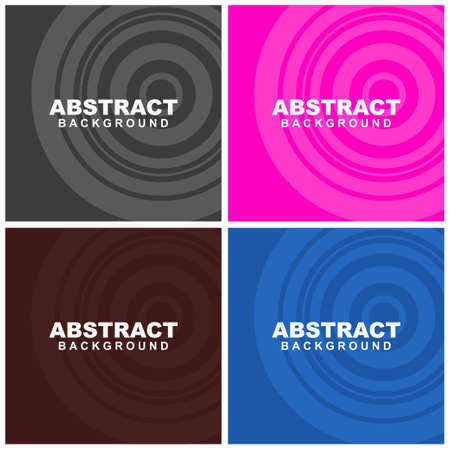 Illustration set vector of abstract background in violet, green, orange, and grey color. Good to use for banner, social media template, poster and flyer template, etc.のイラスト素材