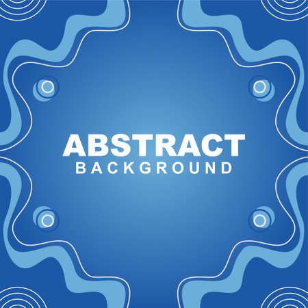 Illustration vector of abstract background in blue color. Good to use for banner, social media template, poster and flyer template, etcのイラスト素材