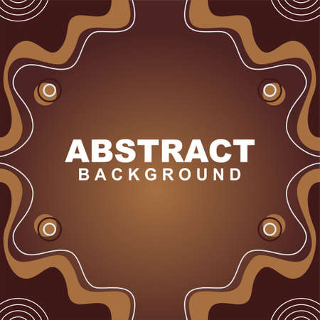 Illustration vector of abstract background in brown color. Good to use for banner, social media template, poster and flyer template, etcのイラスト素材