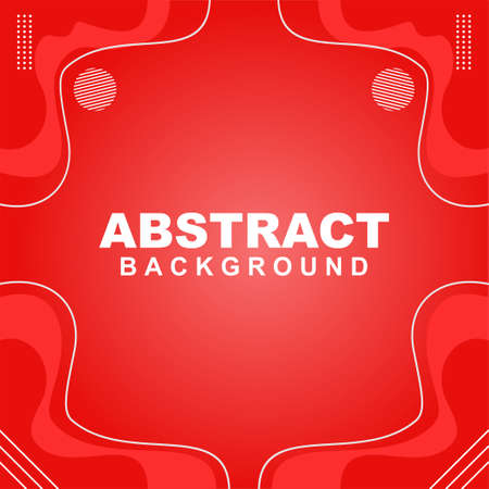 Illustration vector of abstract background in red color. Good to use for banner, social media template, poster and flyer template, etcのイラスト素材