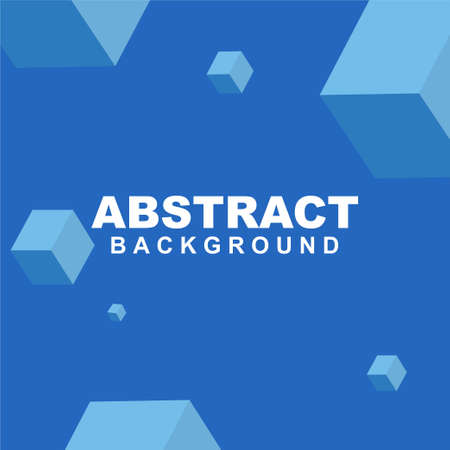 Illustration vector of abstract background in blue color. Good to use for banner, social media template, poster and flyer template, etcのイラスト素材