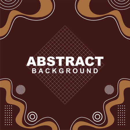 Illustration vector of abstract background in brown color. Good to use for banner, social media template, poster and flyer template, etcのイラスト素材