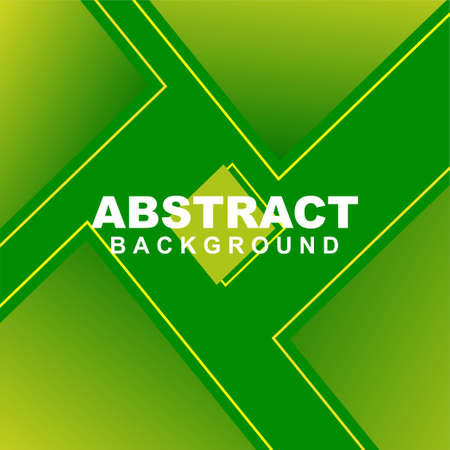 Set Illustration Vector of abstract background in green gradient color. Good to use for banner, social media template, poster and flyer templateのイラスト素材