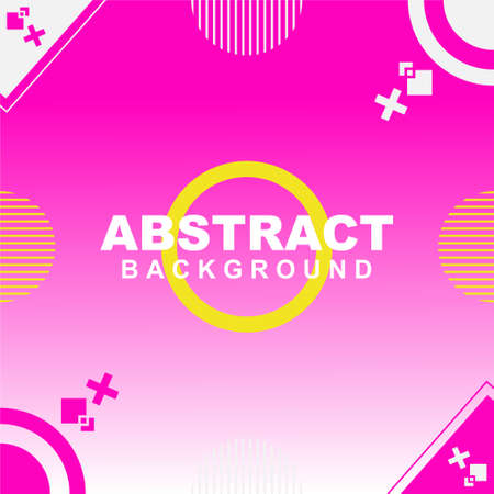 Illustration vector of abstract background in pink color. Good to use for banner, social media template, poster and flyer template, etcのイラスト素材