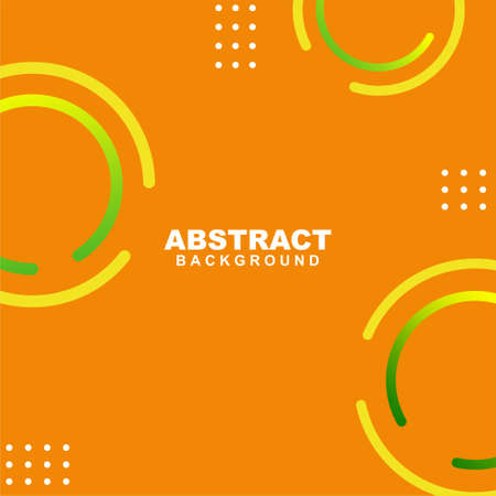 Illustration vector of abstract background in orange color. Good to use for banner, social media template, poster and flyer template, etcのイラスト素材