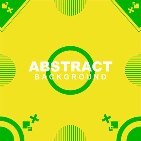 Illustration vector of abstract background in yellow color. Good to use for banner, social media template, poster and flyer template, etcのイラスト素材