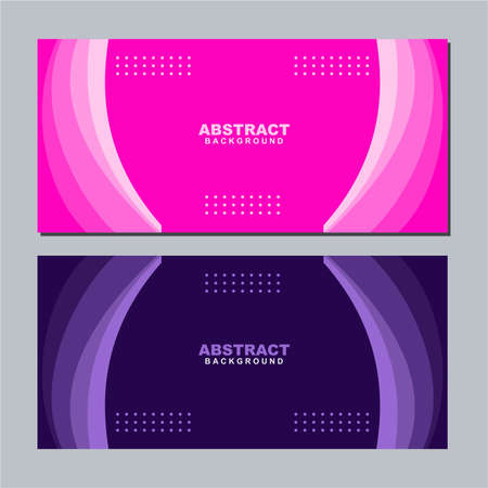 Illustration set vector of abstract business white and violet blue background color. Good to use for banner, social media template, poster and flyer template, etcのイラスト素材