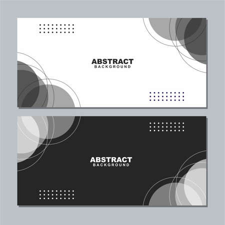 Illustration set vector of abstract white and grey background color with grey and white element. Good to use for banner, social media template, poster and flyer template, etcのイラスト素材