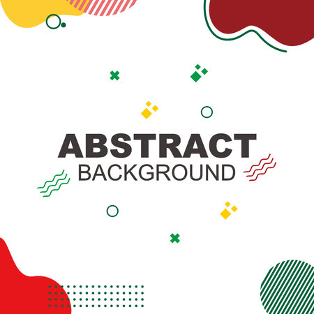 Abstract background vector in white color and with red, green dotsのイラスト素材