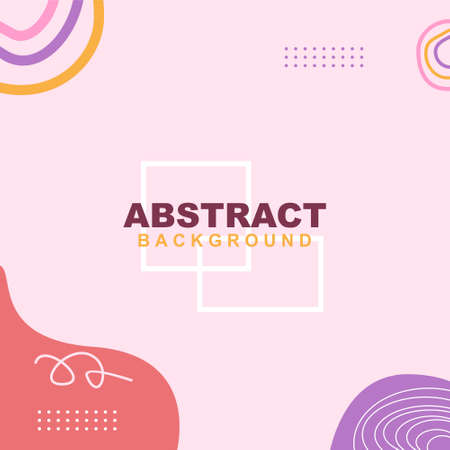 Hand draw child like love abstract background in pink color. Good to use for banner, social media template, poster and flyer template, etc.のイラスト素材