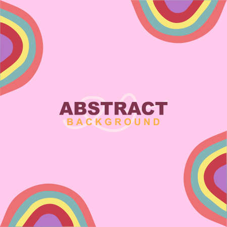 Hand draw child like love abstract background in pink color. Good to use for banner, social media template, poster and flyer template, etc.のイラスト素材