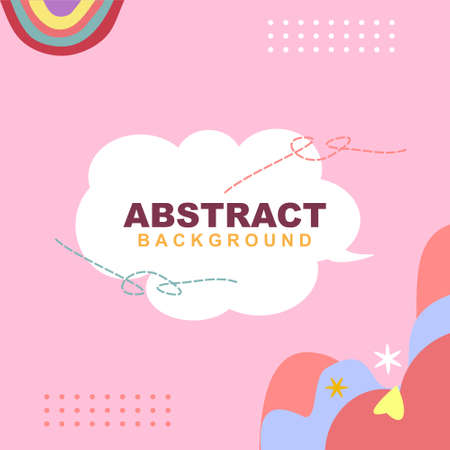 Hand draw child like love abstract background in pink color. Good to use for banner, social media template, poster and flyer template, etc.のイラスト素材