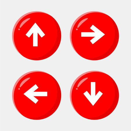 A set vector arrow 3d icons of modern trend in the style with gradient, blur and transparency. The collection includes 4 icons in a single style of business, finance, website, etcのイラスト素材