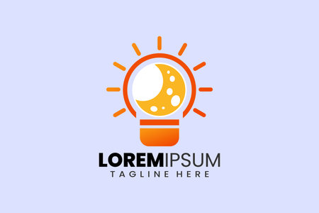 Flat bomb moon logo template icon symbol logo vector design illustrationのイラスト素材