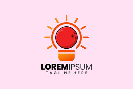 Creative ball sport bulb lamp logo template designs concept vector inspiration education logo symbolのイラスト素材
