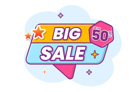 Big sale banner template, flash sale and promotion for web or social media, special offer bannerのイラスト素材