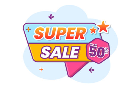 Big sale banner template, flash sale and promotion for web or social media, special offer bannerのイラスト素材