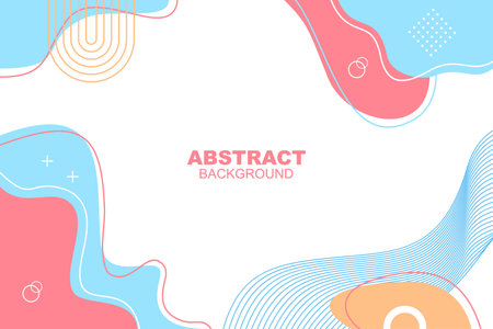 creative abstract background with geometric shapes, hand drawn background, abstract wave backgroundのイラスト素材