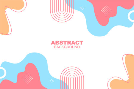 creative abstract background with geometric shapes, hand drawn background, abstract wave backgroundのイラスト素材