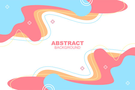 creative abstract background with geometric shapes, hand drawn background, abstract wave backgroundのイラスト素材