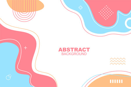 creative abstract background with geometric shapes, hand drawn background, abstract wave backgroundのイラスト素材