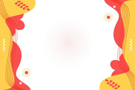 abstract white yellow pink background colorful gradient design, pastel wallpaper banner backgroundのイラスト素材