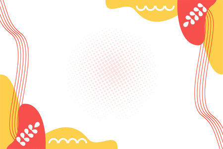 abstract white yellow pink background colorful gradient design, pastel wallpaper banner backgroundのイラスト素材