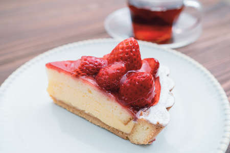 Strawberry Tart Cakeの写真素材