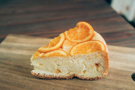 Moist Orange Custard Cakeの写真素材