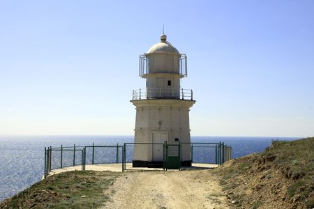 lighthouse on the cape の写真素材