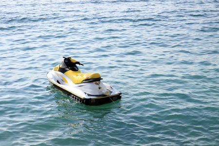 jet ski on the waterの写真素材